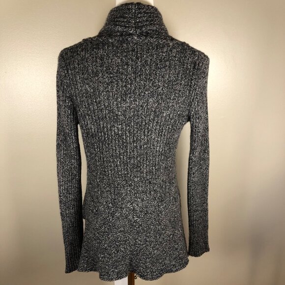Anthropologie Canary Soft Wool Blend Cable Knit Gray Cardigan Size S/P - Picture 2 of 12